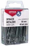 Spinacze metalowe OFFICE PRODUCTS, gadkie, 50